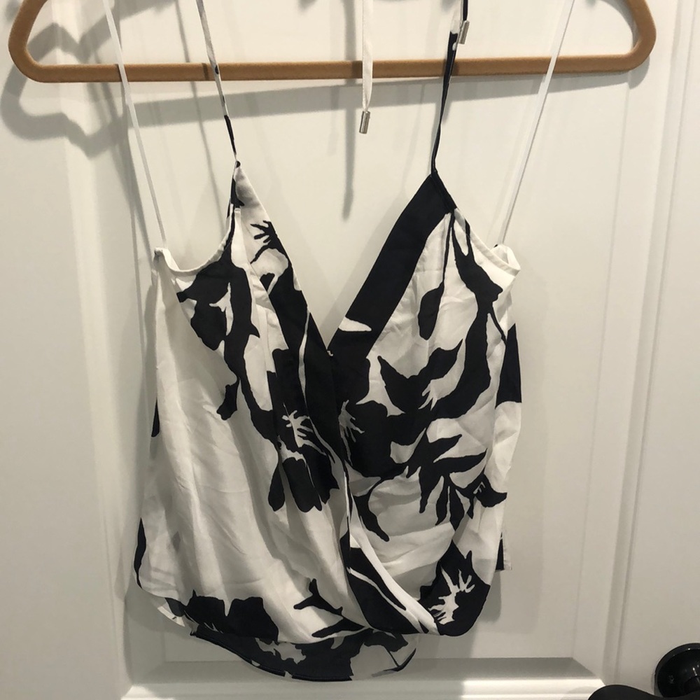 RAMY BROOKS. XS top. Blue and white. NWT